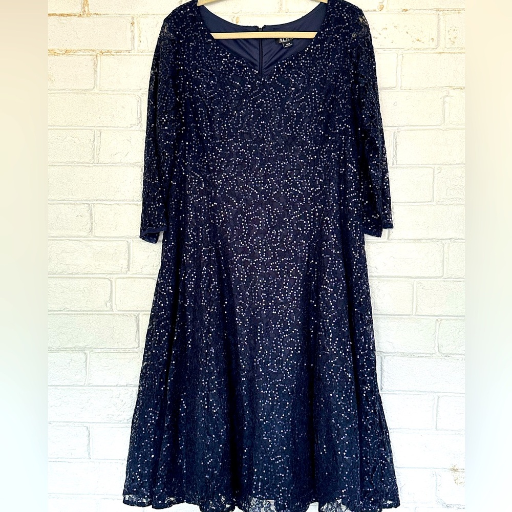 Stunning Wedding, Gala, Cocktail Plus Size Dress -Very  Flattering